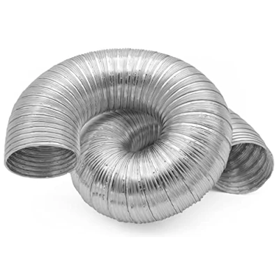 Imagen de H&amp;C VENT Tubo flexible de 80 mm Aluminio │Manguera Aire Acondicionado AC │Tuberia Corrugado Extractor Cocina Baño y Secadora Rejilla Ventilacion Conducto para Campana Extractora