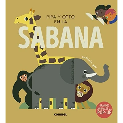 Imagen de Pipa y Otto en la sabana. Un libro POP UP a partir de 3 años