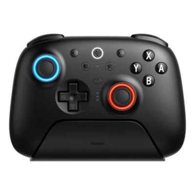 Imagen de 8BitDo Ultimate 2 Bluetooth Controller for Switch &amp; Windows PC, Pro with TMR Joysticks, Switchable Hall Effect/Tactile Triggers, Vibration and Motion Control, RGB Fire Ring, Black