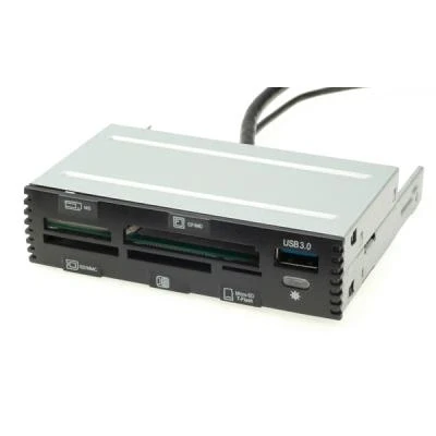 Imagen de Lector De Tarjetas Value Internal Usb 2.0 Card Reader, With 3.0 Port Black