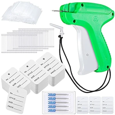 Imagen de Pistola Microstitch Etiquetadora Ropa Precio con 5 Agujas de Repuesto, 2000 Hilos Estándar, 200 Etiqueta