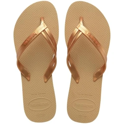 Imagen de Havaianas Elegance, Chanclas Elegantes, Duraderas y Cómodas, con Tiras Elegantes Suela Antideslizante, Mujer