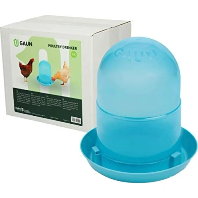 Imagen de Gaun Suministros Para Jaulas Bebedor De Aves Corral 2 Litros Azules