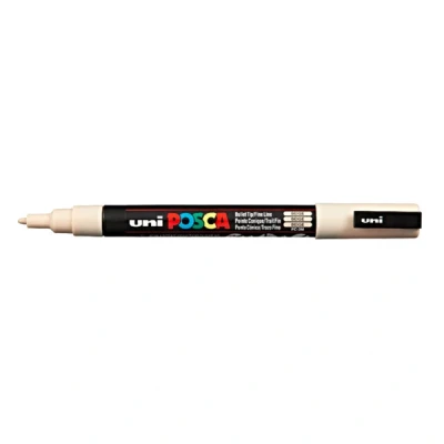 Imagen de Faber Castell uni ball 186572 Marcador POSCA con punta fina redonda, beige