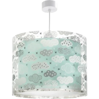 Imagen de Dalber Lámpara Infantil De Techo Clouds Nubes, Verde, 40 x 25 cm, Ø33 cm