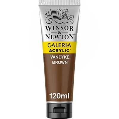 Imagen de Winsor &amp; Newton Pintura Acrílica , 120 ml, Marrón (VanDyke Brown)