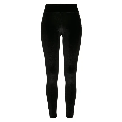 Imagen de Urban Classics Ladies HIGH Waist Velvet Leggings Leggings, Mujer, Talla: 4XL, Black
