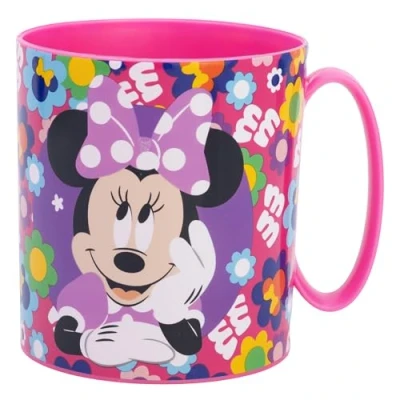 Imagen de Taza infantil de plástico reutilizable para microondas 390 ml Minnie