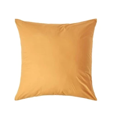Imagen de HOMESCAPES Funda de Almohada 80 x cm, 100% algodón Egipcio 200 Hilos, Color Amarillo Mostaza