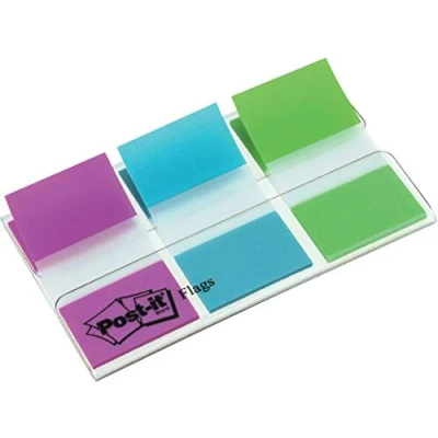 Imagen de Post It 680 PBG Marcador index, 79 x 49, Violeta/ Azul/ Verde