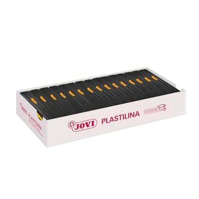 Imagen de Jovi Caja de plastilina, 15 pastillas 150 g, color negro (7115) , color/modelo surtido
