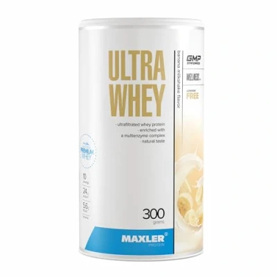 Imagen de Maxler Ultra Whey Proteina Proteinas para Masa Muscular Isolate Batido de Plátano 300g