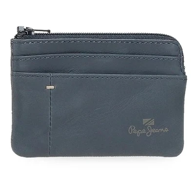 Imagen de Pepe Jeans Staple Monedero Azul 11x7x1,5 cms Piel