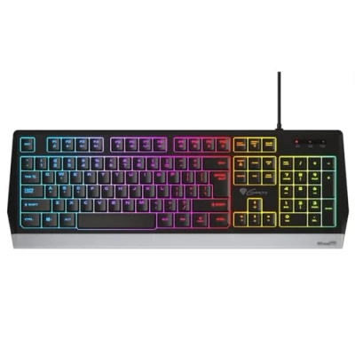 Imagen de GENESIS RHOD 300 RGB Teclado Gaming Español con Retroiluminación RGB, USB, AntiGosting, Resistente a liquidos, Negro