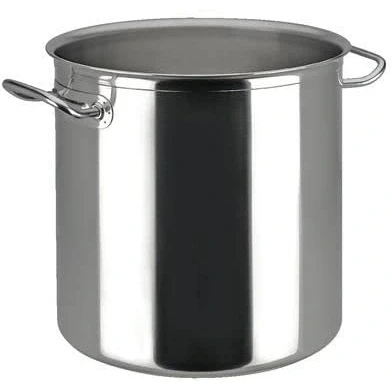 Imagen de METRO Professional Olla para sopa, acero inoxidable, Ø 28 cm, 17 L, altura: cazuela, inducción, alta, apta horno, gas, vitrocerámica