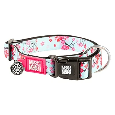 Imagen de MAX &amp; Molly Collar para Perro y Cachorro con Hebilla eléctrica, Estilo Divertido Perros pequeños, medianos Grandes, Impermeable, cómodo, Ajustable, Incluye identificación de Mascota