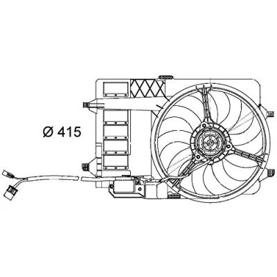 Imagen de MAHLE ORIGINAL CFF 29 000S Ventilador de Radiador 398 12 eléctrico con bastidor MINI: Hatchback