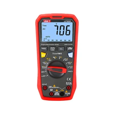 Imagen de Medidor universal digital UNI T UT161D/MIE0433 probador de tensión, corriente CA/CC, capacidad, circuito y prueba diodo, medición temperatura