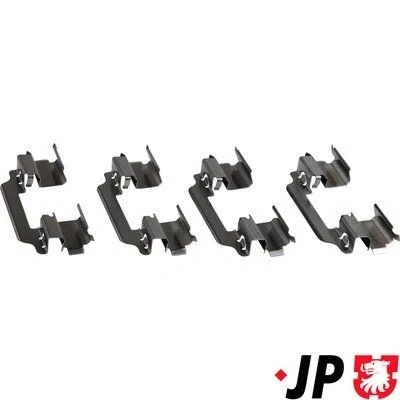 Imagen de JP GROUP 1364002110 Kit de accesorios, pastillas frenos Eje delantero MERCEDES BENZ: Clase B, C Berlina, Coupé
