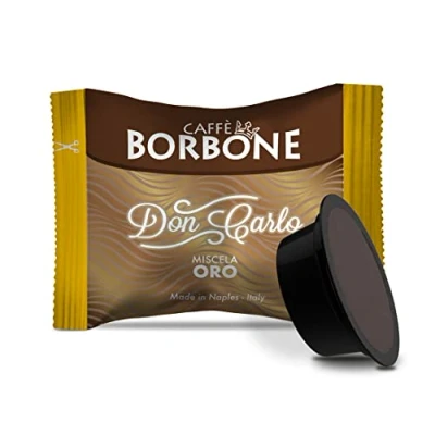Imagen de Caffè Borbone Cualidad Oro 50 Capsulas de Cafè Don Carlo Compatible con Lavazza A Modo Mio