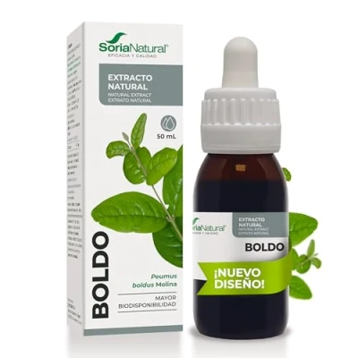 Imagen de Soria Natural Boldo Extracto Favorece la Depuración Hepática, Apoya Digestión y Ayuda a Eliminar Líquidos 100% Puro Suplemento de para Salud los Hepática Botella 50 ml
