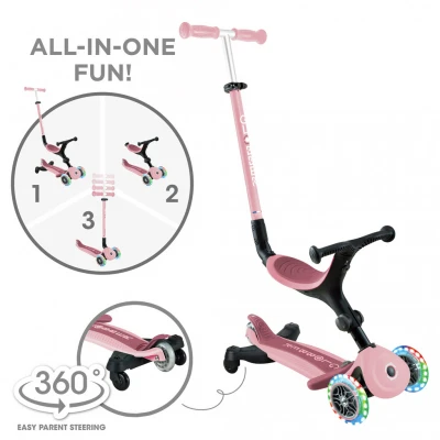 Imagen de Patinete Go Up Active Luces 360o ROSA Globber
