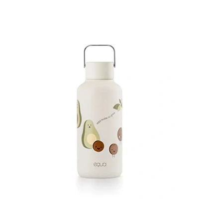 Imagen de EQUA Timeless Botella de agua acero inoxidable, 600 ml, sin BPA, a prueba fugas, duradera, multifuncional, color aguacate