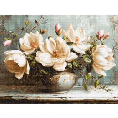 Imagen de Luca S Petit Point Kit Gold The Mysterious Magnolias, G707