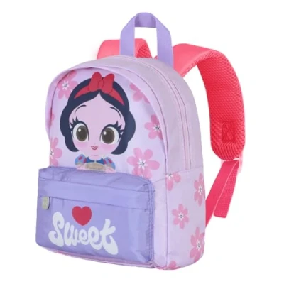 Imagen de Disney Blancanieves Pie Mochila Preescolar Joy, Malva, 22 x 27 cm, Capacidad 5 L