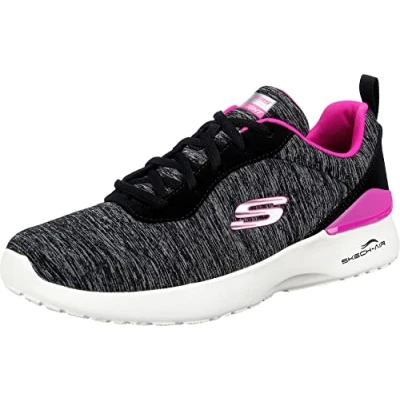 Imagen de Skechers Skech Air Dynamight Paradise Waves, Zapatillas Mujer, Black/Hot Pink, 38 EU