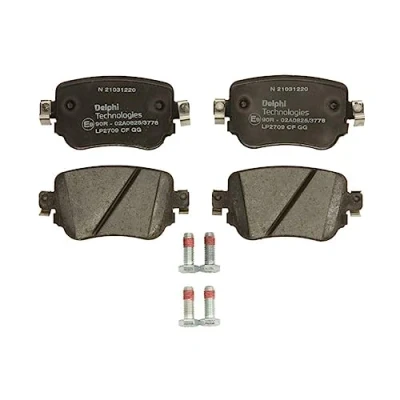 Imagen de DELPHI LP2709 Juego de pastillas freno no preparado para indicador desgaste Chapa antichirridos con accesorios SEAT: Leon III Hatchback