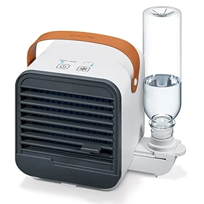 Imagen de Beurer LV 50 Fresh Breeze ventilador/enfriador de mesa, práctico, portátil y moderno, ventilador humidificador 2 en 1, ideal para la oficina, sin aditivos químicos