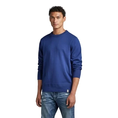 Imagen de G STAR RAW Essential Performance Knitted Pullover, Tejidos para Hombre, Azul (ballpen blue D22801 D327 1822), L