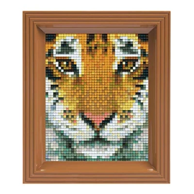 Imagen de Pracht Creatives Hobby Fantasie Pixel Mosaik Envoltorio de Regalo para niños y Adultos, Color Tiger (P31314)