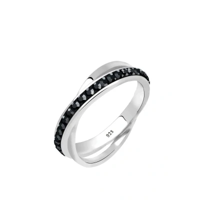 Imagen de Elli Classic Crossed Anillo, Mujer, Talla: 54, Silver