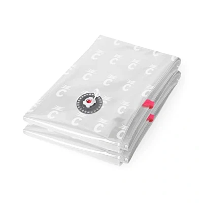 Imagen de Compactor Aspispace Bolsa de Almacenamiento al vacío XL para 1 edredón Doble y 2 Almohadas 80 x 130 cm, Unidades, COMPRESIÓN : 0.065 mm Pet + NILON,