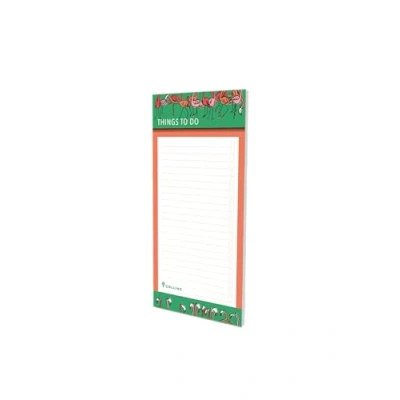 Imagen de Collins Debden Bloc de notas Flourish To Do List con almohadilla magnética delgada, diseño trenes