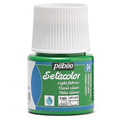 Imagen de Pébéo Pintura Setacolor Tejidos Claros Verde Pradera 45ml