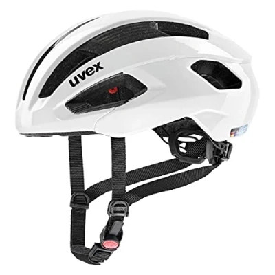 Imagen de uvex rise, casco Performance seguro unisex, ajuste de talla individualizado, ventilación optimizada, white, 52 56 cm