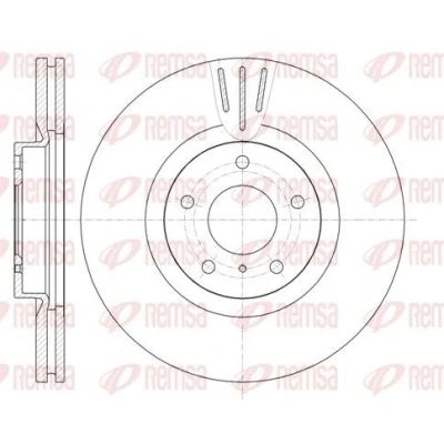 Imagen de REMSA 61086.10 Disco de freno Eje delantero 319,6, 319,6 28 5 ventilado NISSAN: Murano I, II, INFINITI: EX Hatchback