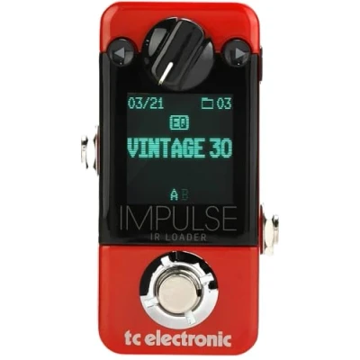 Imagen de TC Electronic IMPULSE IR LOADER Cab Sim y cargador con 25 integrados, 12 modelos oficiales de cabina Celestion, 99 ranuras IR, modo A/B compatibilidad hasta 200 ms