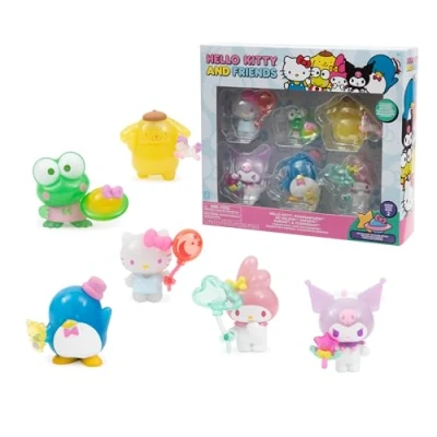 Imagen de Hello Kitty Pack de 6 Figuras, Acompaña a los Amigos Aventuras, Figuras Diferentes con Accesorios Únicos y Divertidos, para Niños Partir 4 años, Famosa (HKT11000)