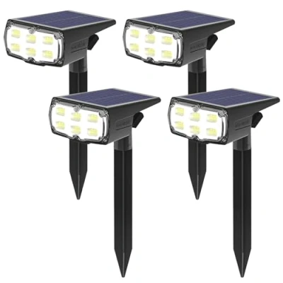Imagen de GOLUMUP Luces Solares Led Exterior Jardin, 36 Focos Solares, Impermeable IP67 Lámparas para Jardín, Patio, Calzada, Piscina y Camping Blanco Frío (4 Piezas)