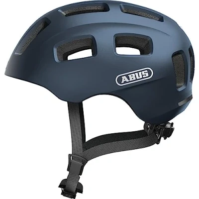Imagen de ABUS Casco de bicicleta Youn I 2.0 con luz para niños, adolescentes y jóvenes Niñas Niños Azul, Talla S, Azul (Midnight Blue), S (48 54 cm)