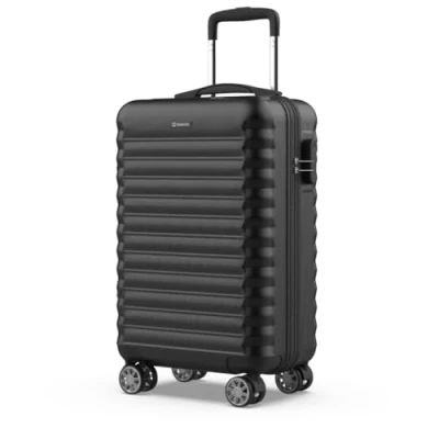 Imagen de NUMADA Maleta de Viaje Cabina 55x36x19cm (30L) Upfly XS con Cierre Combinación y 4 Ruedas Dobles 360. Mano Rígida Resistente, Ligera Interior Compartimentado Negro