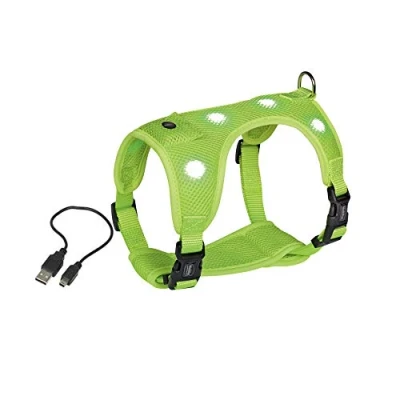 Imagen de Nobby Flash Mesh Arnés de Seguridad con Luces LED, Color Amarillo neón pequeño