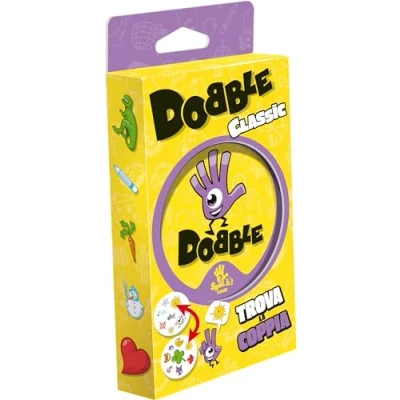 Imagen de Asmodee: Dobble Classic Blister Eco, versión Mini, Divertido Juego de Cartas para Toda la Familia, 5 Mini Juegos, 2 8 Jugadores, a Partir 6 años, edición en Italiano