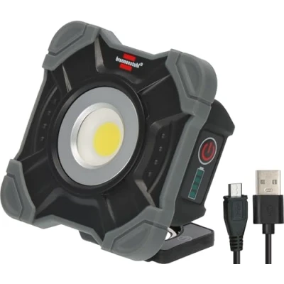 Imagen de Brennenstuhl Foco LED de trabajo A batería recargable y portátil SH 1000 MA (1000lm, IP54, lámpara con imán anilla, carcasa robusta), Micro USB