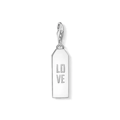 Imagen de Thomas Sabo Colgante de la Colección Love &amp; Affection, Abalorio Rectangular con Inscripción