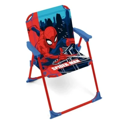 Imagen de ARDITEX SM15948 Silla Plegable con Brazos de 38x32x53cm Marvel Spiderman